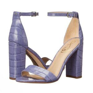 Sam Edelman Yaro Block Heel Ankle Strap Sandals in Dusty Violet Size 8